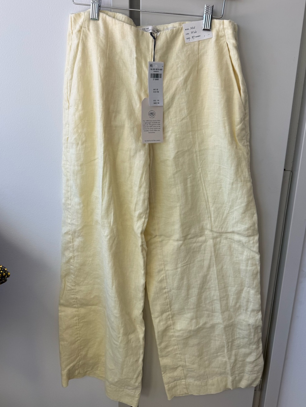 Abercrombie Linen Tailored Ultra Wide Leg Pant - Picture 1 of 4